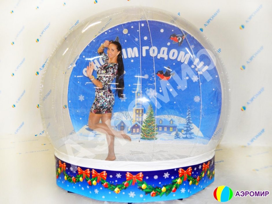 Снег для Чудо-шара Ø4 м — гранулы пенополистирола 0,4 м³