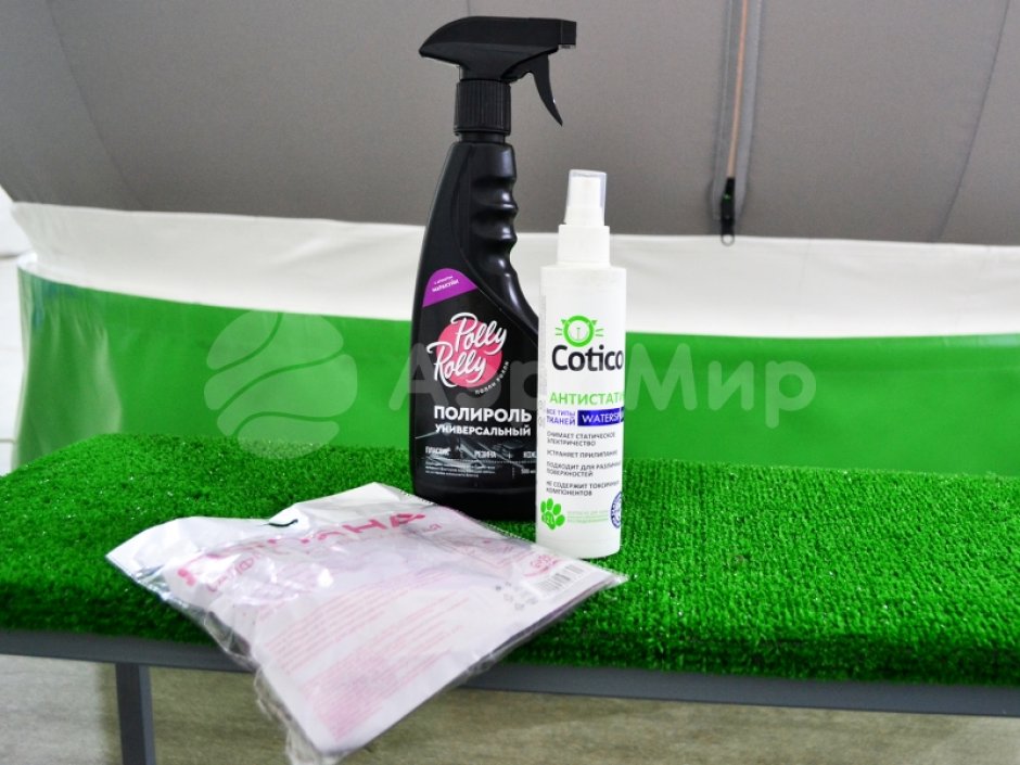 Средства по уходу за Чудо-Шаром из ТПУ с эффектом снега — набор из полироля, антистатика и салфетки