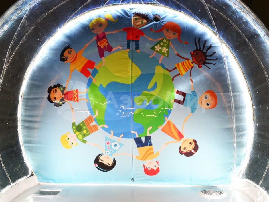 Баннер для Чудо-шара Ø3 м в полноцветной печати