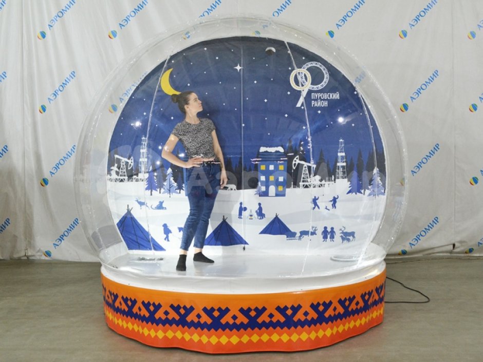 Премиум комплект Чудо-шар — прозрачная WOW-сфера с Ø3м