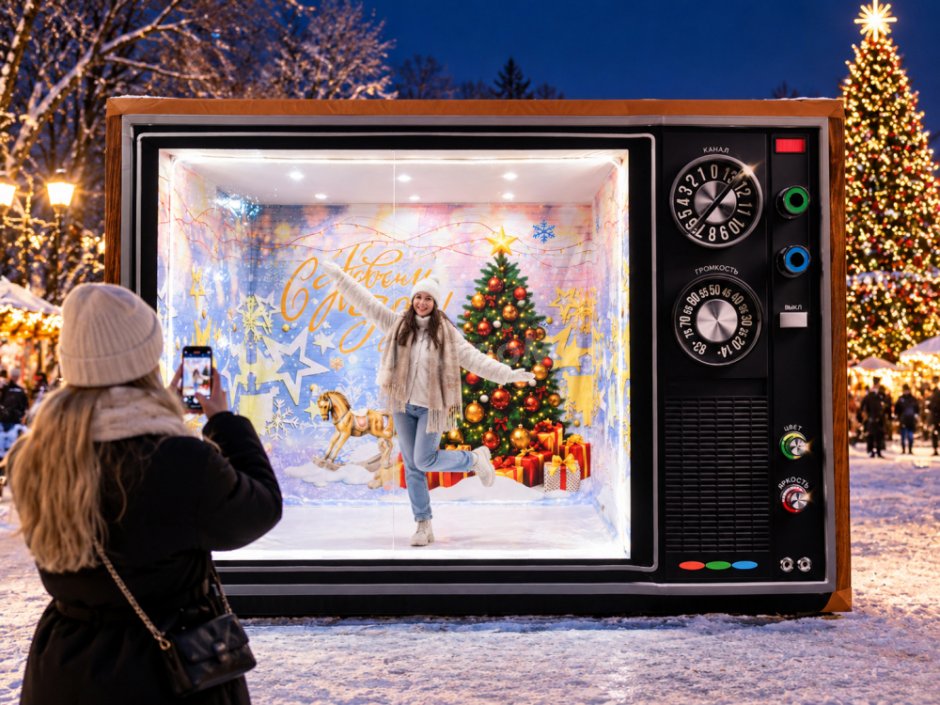 Фотозона телевизор надувная конструкция