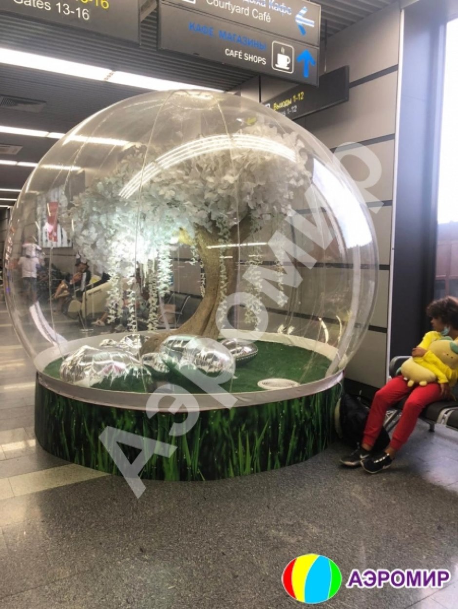 Прозрачный шоу-шар, сфера для декораций, выставок, пиар, рекламы