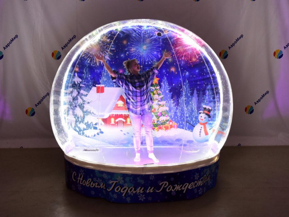 Эксклюзивный комплект Чудо-шар — прозрачная WOW-сфера с Ø3м