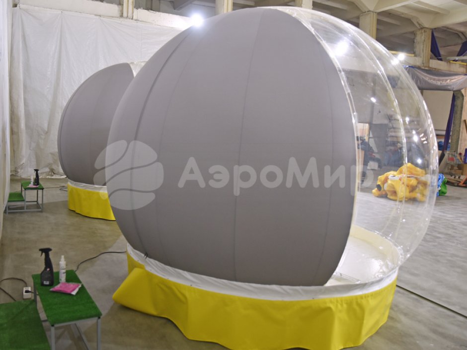 Премиум комплект Чудо-шар — прозрачная WOW-сфера с Ø3м