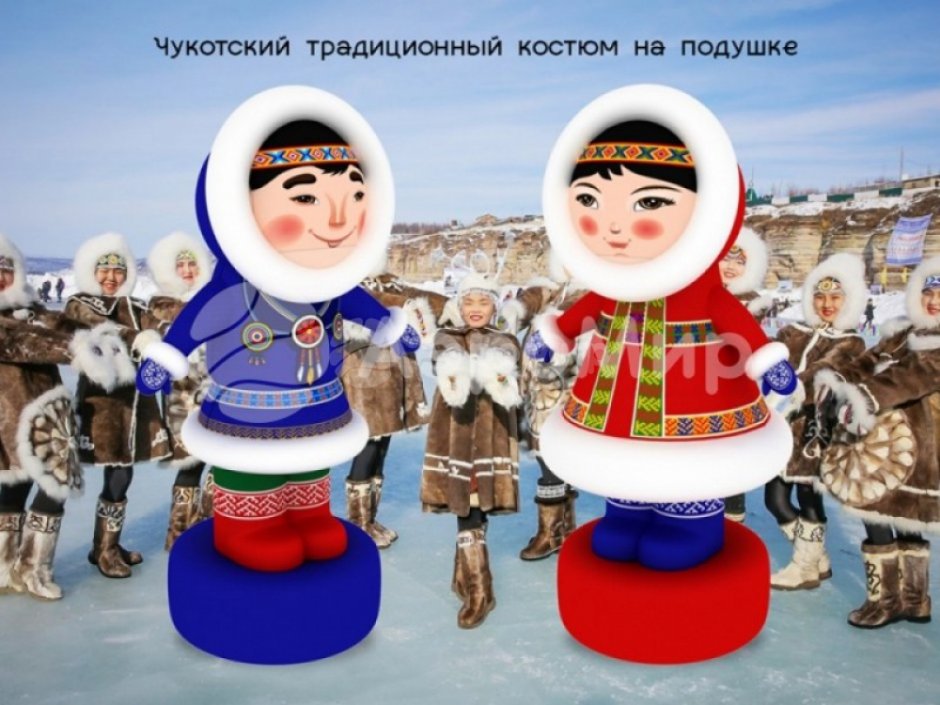 Надувная фигура – мальчик в национальном костюме