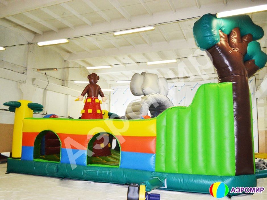 Большой надувной батут Чунга Чанга — коммерческий игровой надувной центр на 64 м²