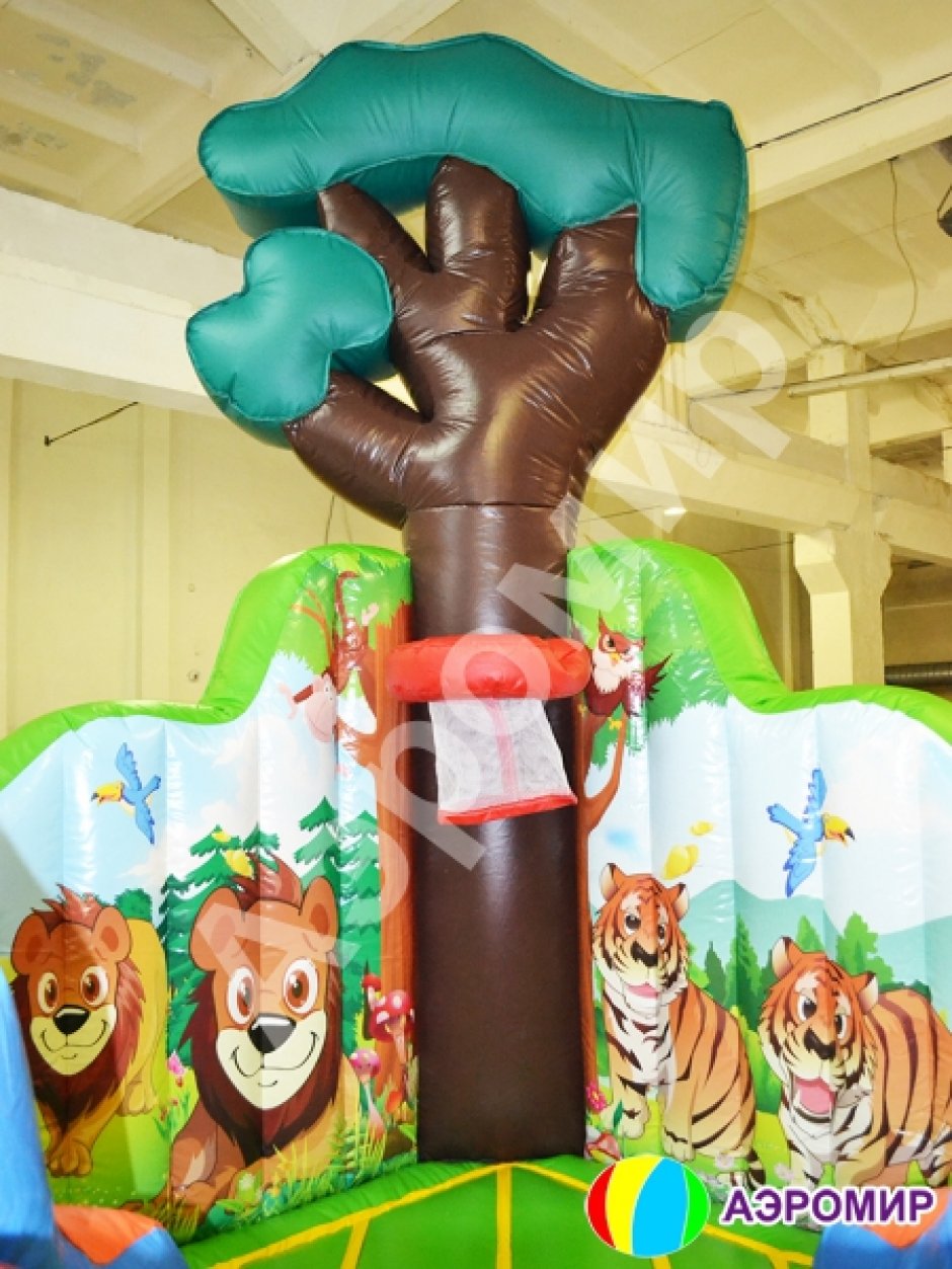 Большой надувной батут Чунга Чанга — коммерческий игровой надувной центр на 64 м²