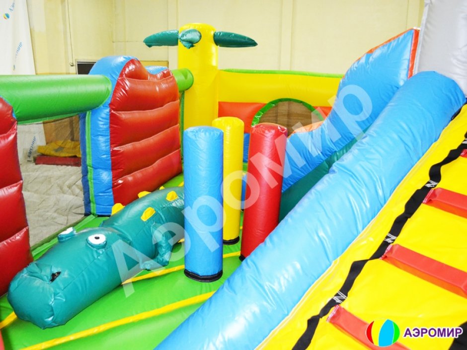 Большой надувной батут Чунга Чанга — коммерческий игровой надувной центр на 64 м²