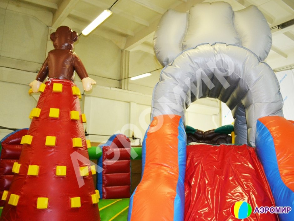 Большой надувной батут Чунга Чанга — коммерческий игровой надувной центр на 64 м²