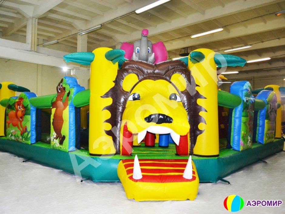 Большой надувной батут Чунга Чанга — коммерческий игровой надувной центр на 64 м²