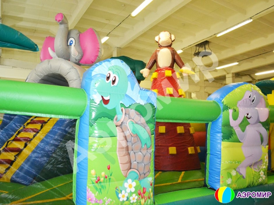 Большой надувной батут Чунга Чанга — коммерческий игровой надувной центр на 64 м²