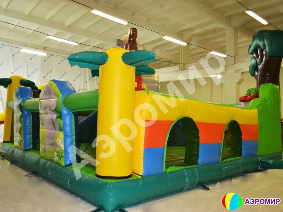 Большой надувной батут Чунга Чанга — коммерческий игровой надувной центр на 64 м²