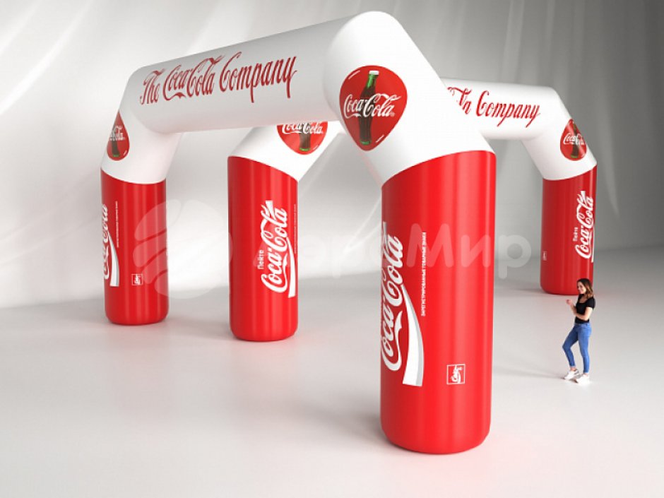 Надувная арка трапеция — полноцветная печать