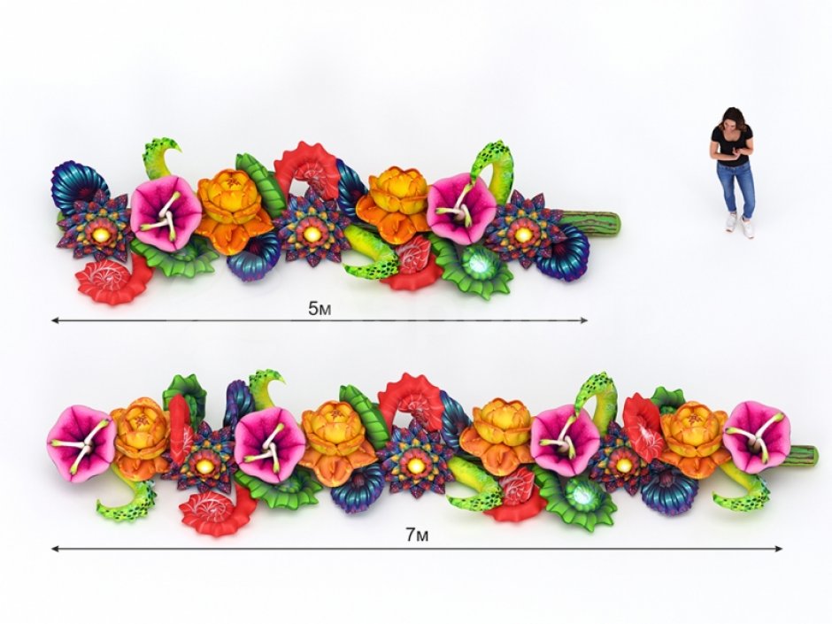 Фэнтези — яркая надувная гирлянда