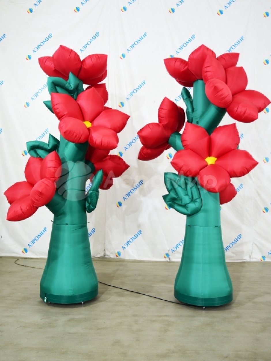 Надувной цветок для рекламы или декора