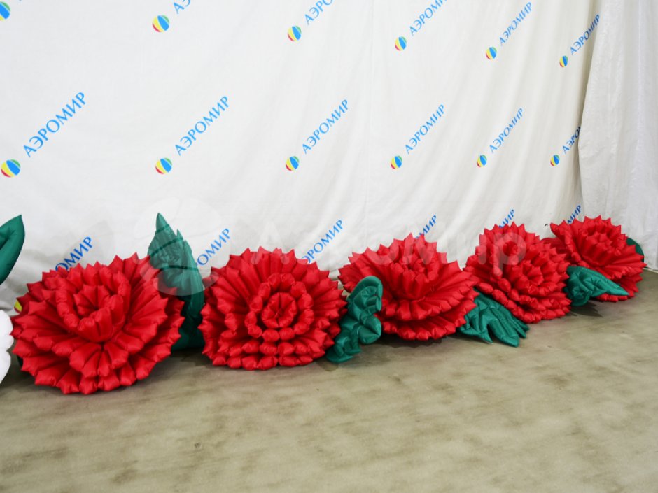 Пневмогирлянда Гвоздики с эффектом раскрытия