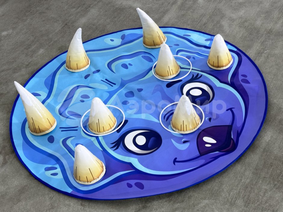 Командный игровой реквизит Напольный кольцеброс для детей