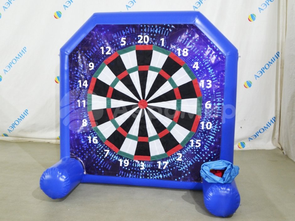 Надувной дартс со сменными баннерами для праздников и мероприятий