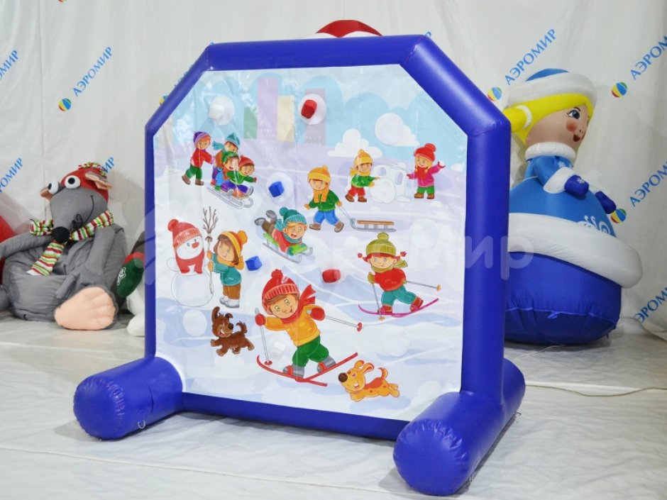 Надувной дартс со сменными баннерами для праздников и мероприятий