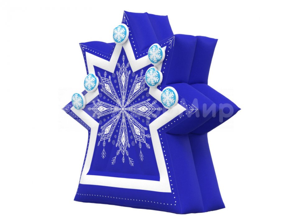 Надувной дартс  Снежинка