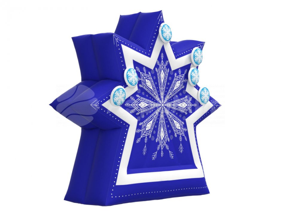 Надувной дартс  Снежинка