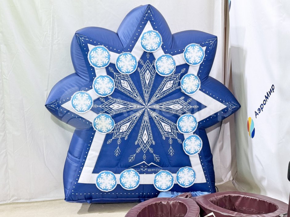 Надувной дартс  Снежинка