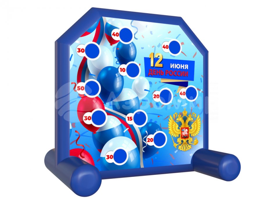 Надувной дартс со сменными баннерами для праздников и мероприятий