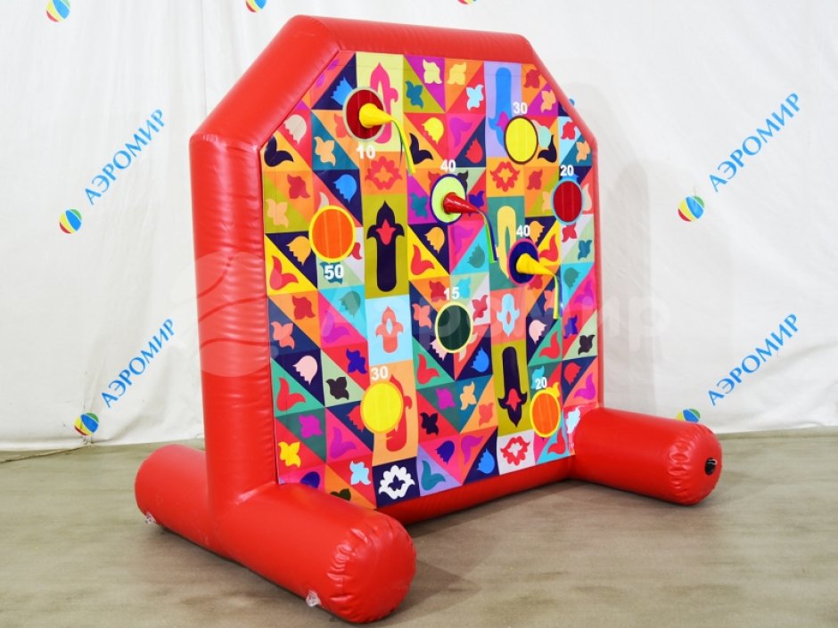 Надувной дартс со сменными баннерами для праздников и мероприятий