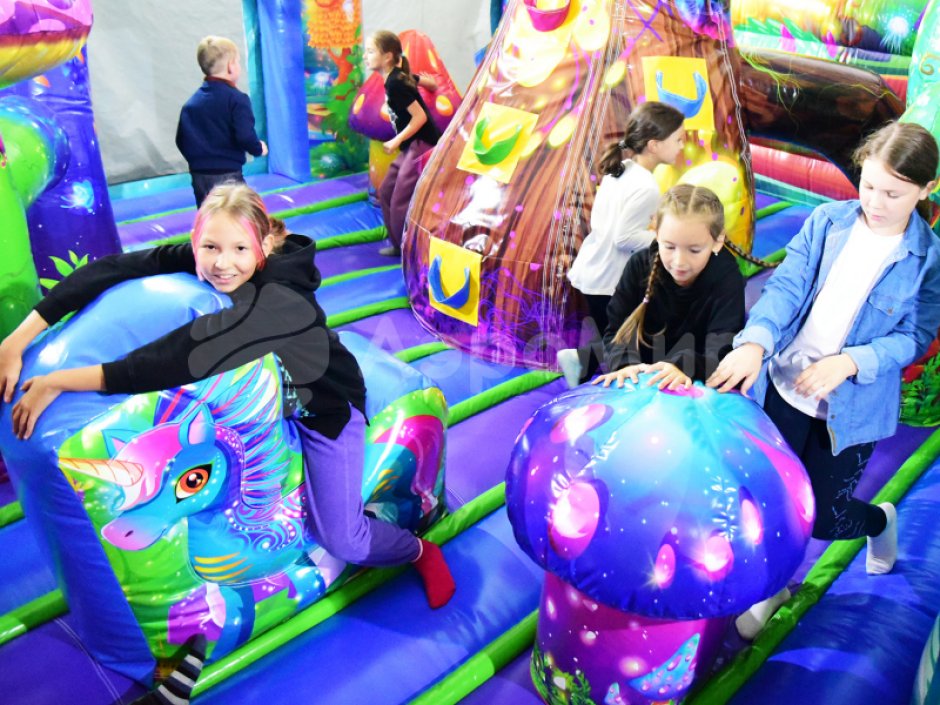 Надувной батут Фантазия — площадь 63 м²