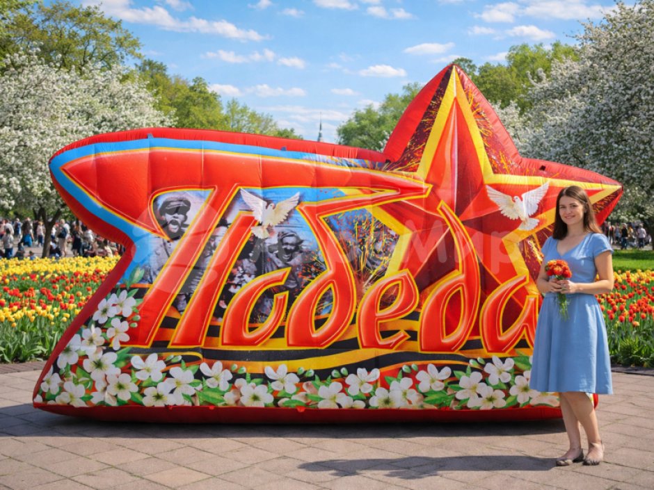 Надувная надпись «Победа»