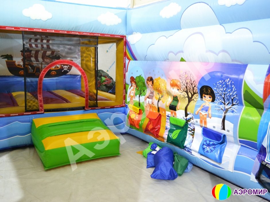 Надувной игровой комплекс «Радуга» — центр развлечения детей для бизнеса