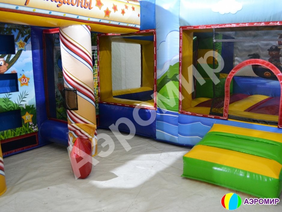 Надувной игровой комплекс «Радуга» — центр развлечения детей для бизнеса