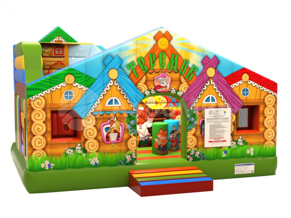 Надувной батут Теремок — небольшой коммерческий аттракцион на 27 м²