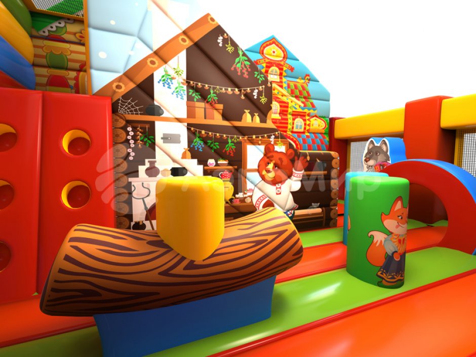 Надувной батут Теремок — небольшой коммерческий аттракцион на 27 м²