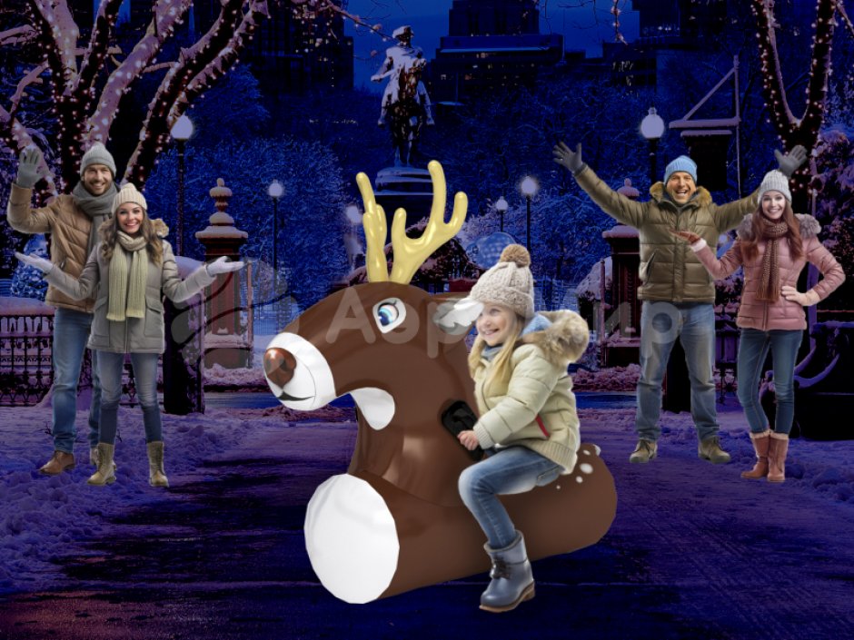 Командный реквизит Оленьи бега — для скачек и забегов, эстафет и развлечений