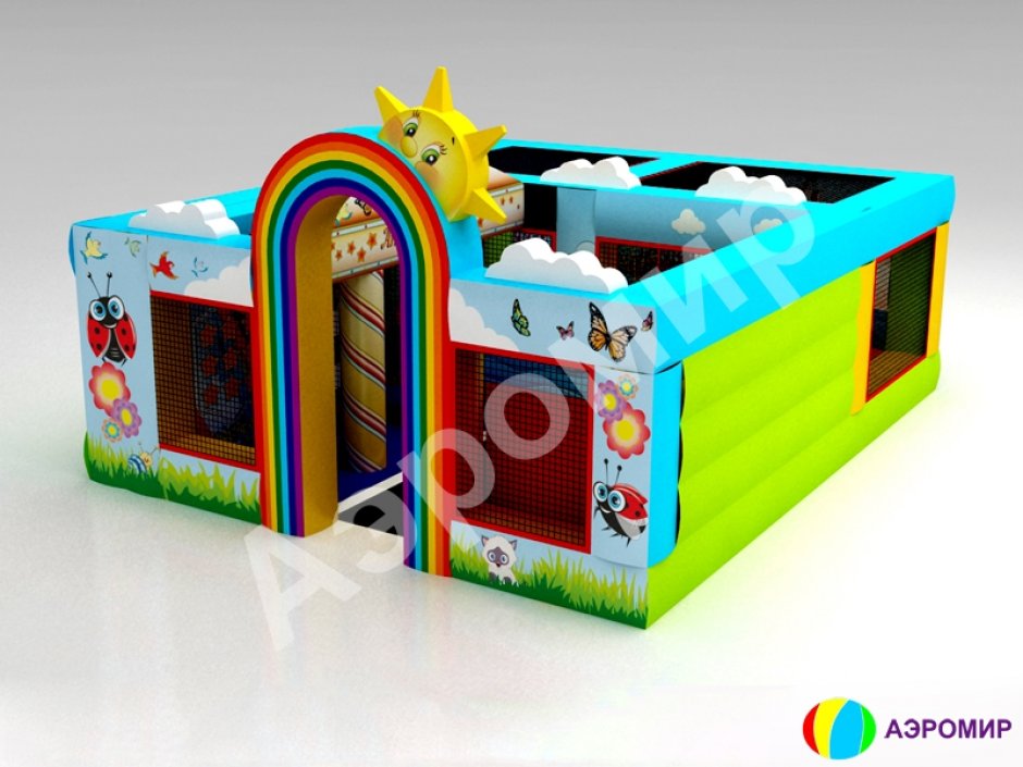 Надувной игровой комплекс «Радуга» — центр развлечения детей для бизнеса