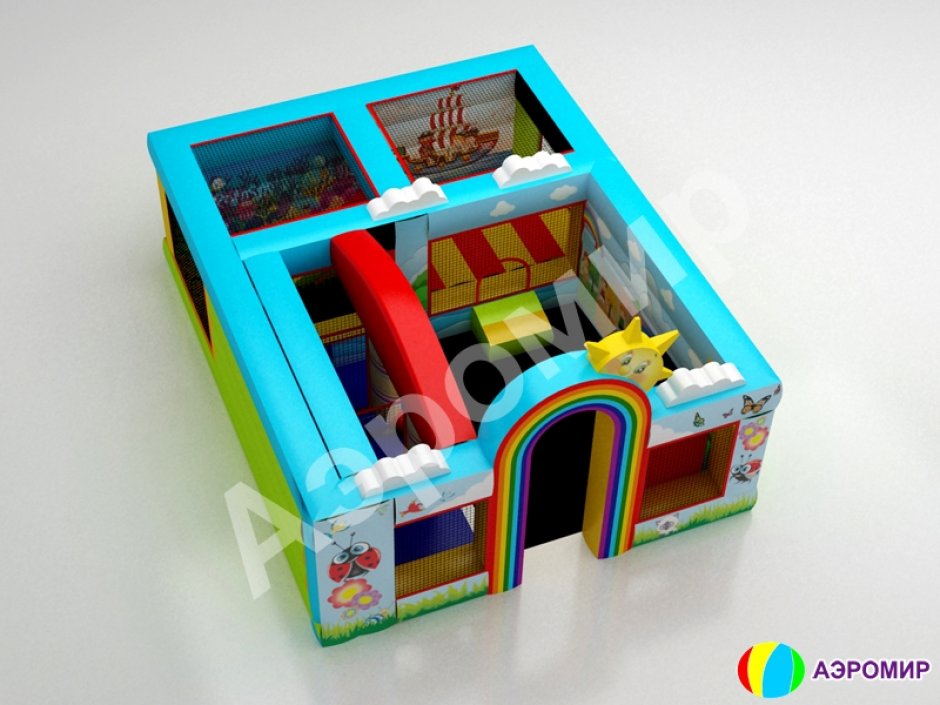 Надувной игровой комплекс «Радуга» — центр развлечения детей для бизнеса