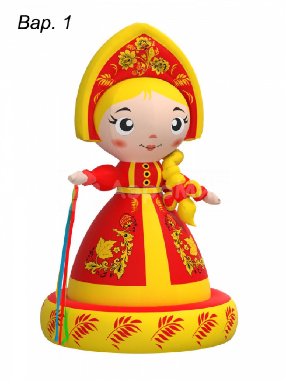 Надувная девочка Масленица — фигуры и декорации
