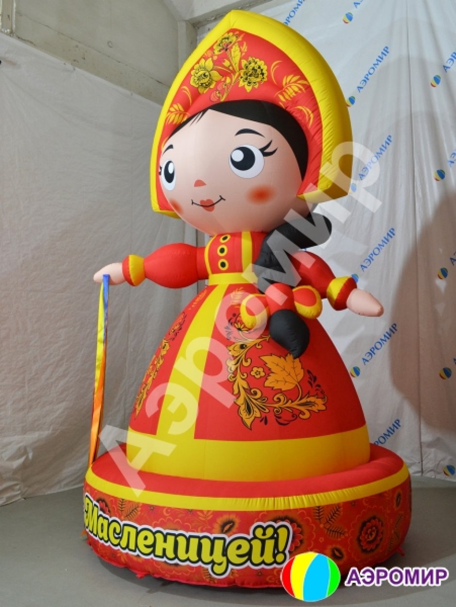 Надувная девочка Масленица — фигуры и декорации