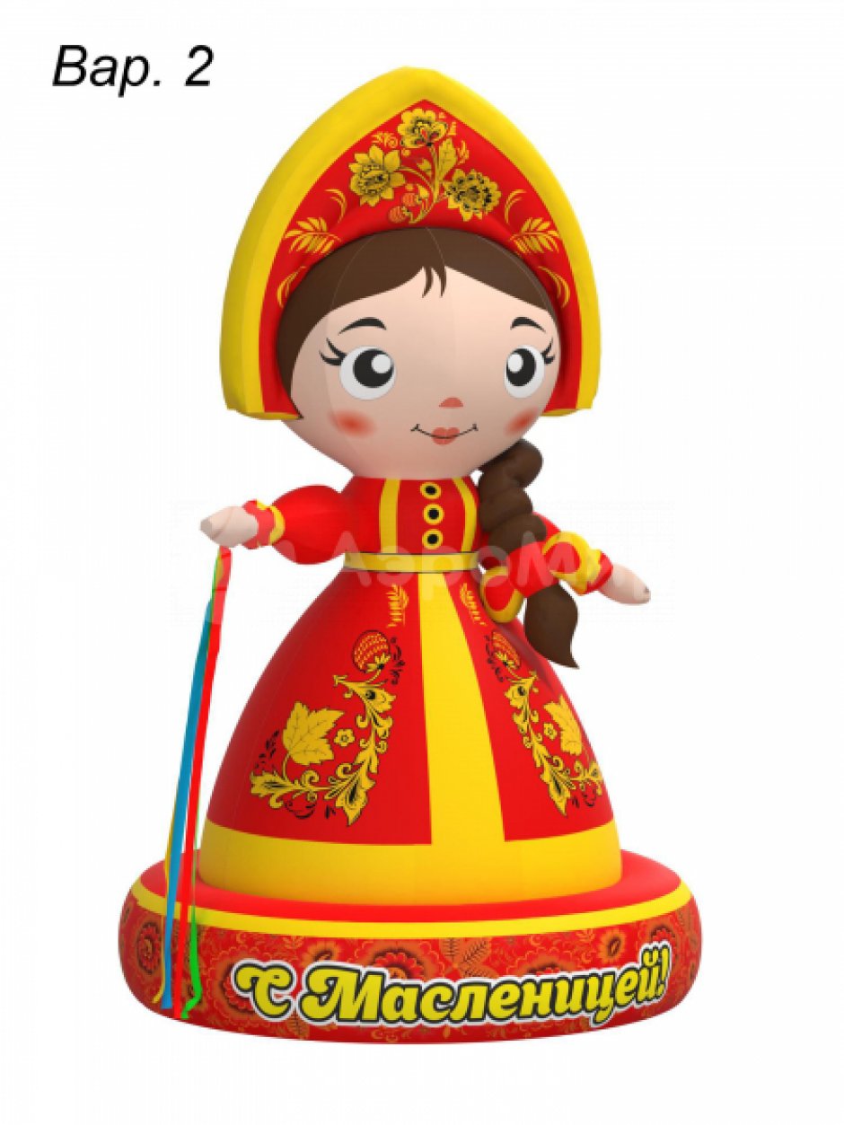 Надувная девочка Масленица — фигуры и декорации