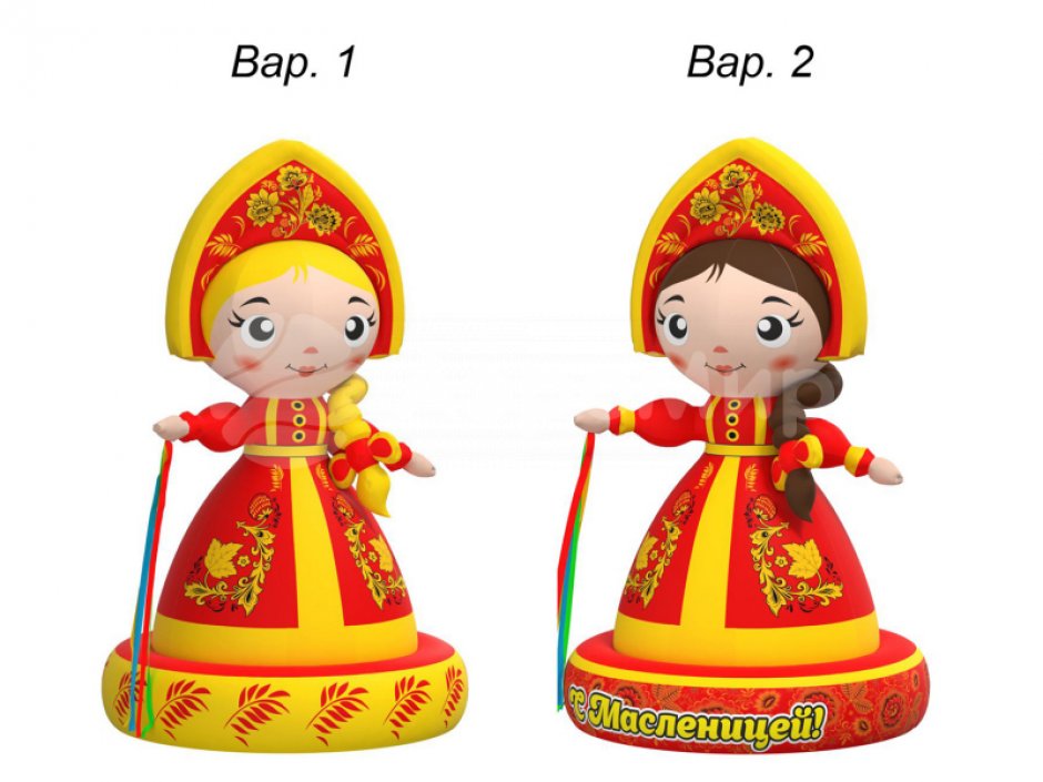Надувная девочка Масленица — фигуры и декорации