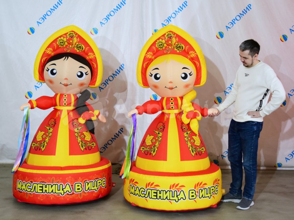 Надувная девочка Масленица — фигуры и декорации