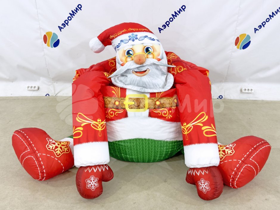 Новогоднее кресло-мешок «Дед Мороз»