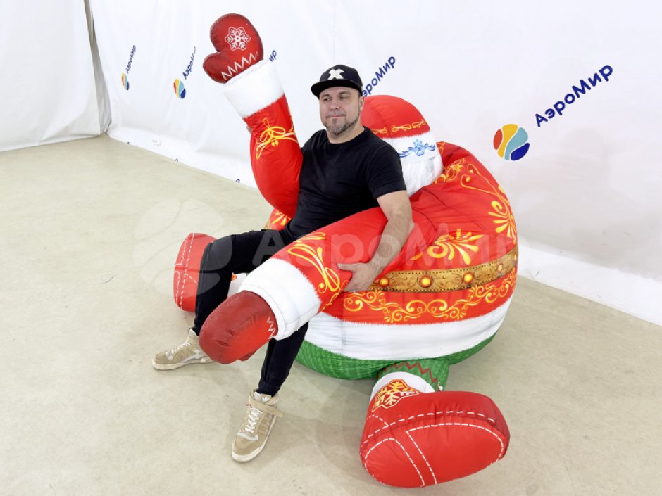 Новогоднее кресло-мешок «Дед Мороз»