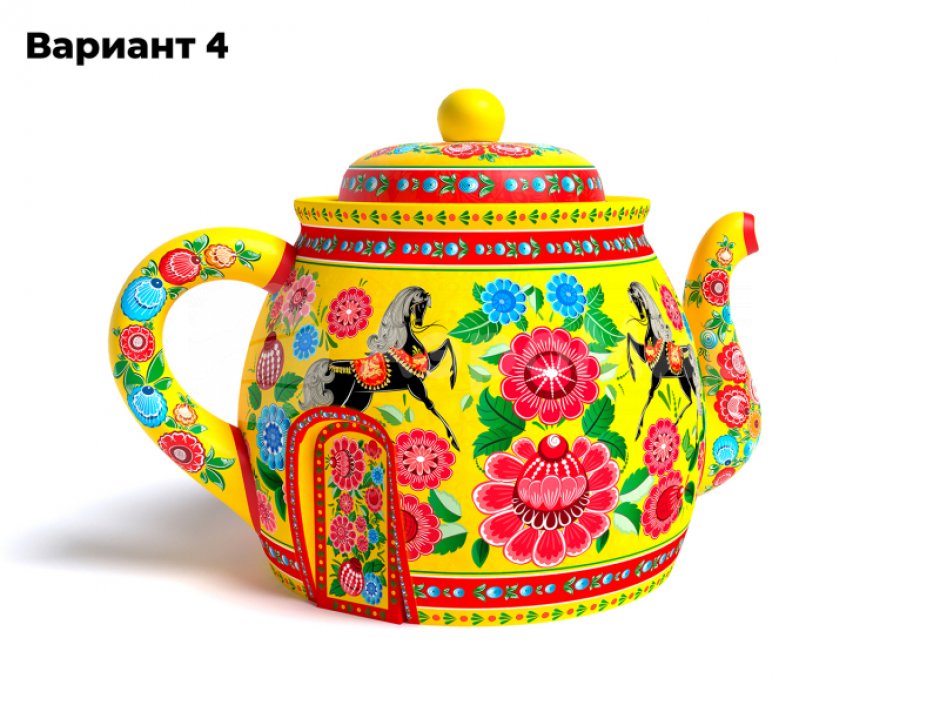 Надувной чайник-дом — для праздников, выставок и торговли
