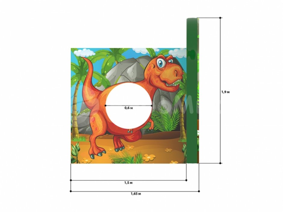 Дом Динозавров — мягкий игровой домик с сухим бассейном 