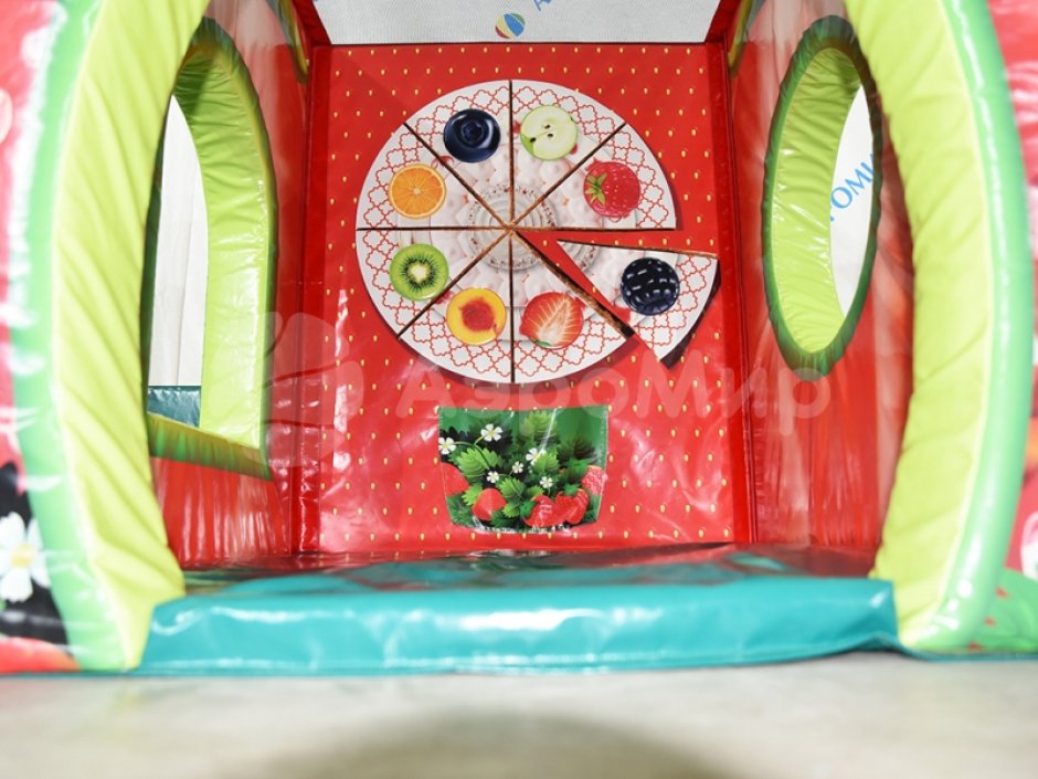 Домик клубничка — мягкий игровой дом с сухим бассейном