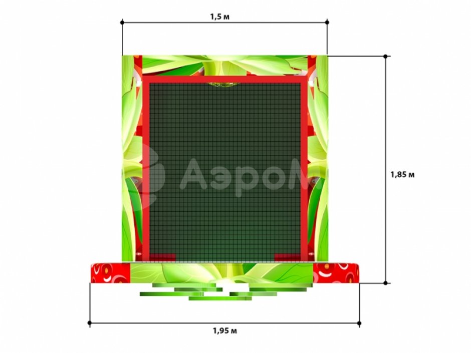 Домик клубничка — мягкий игровой дом с сухим бассейном