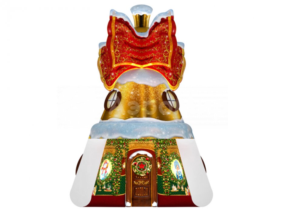 Колокольчик дом — новогодняя надувная конструкция с фото зоной внутри