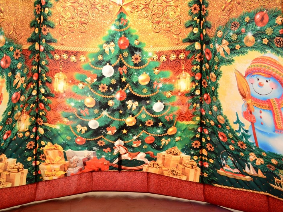 Колокольчик дом — новогодняя надувная конструкция с фото зоной внутри